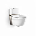Wall-mounted bidet toilet with elongated bowl and ceramic construction 75 x 36 x 60cm
